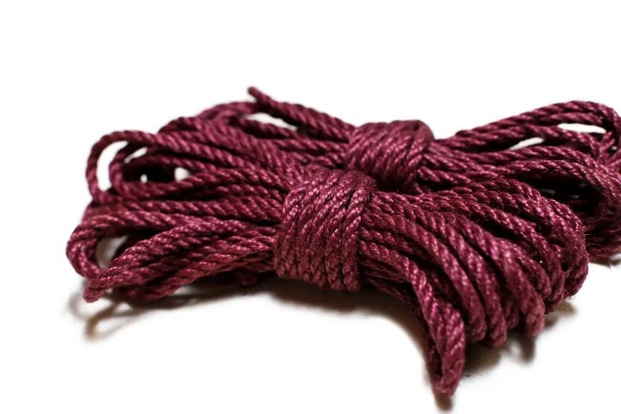 Мотузка для Шибари MdB 8 м Jute Бургунд, d-6 мм (RD6BURGUNDY1) 1598197567 фото