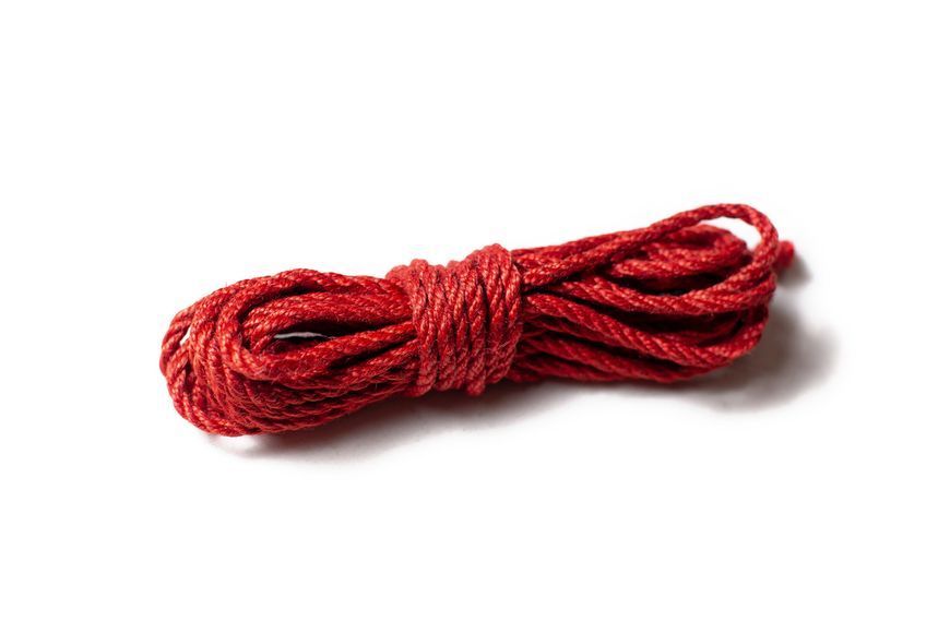 Мотузка для Шибари MdB 4 м Jute Червона, d-6 мм 1684030497 фото