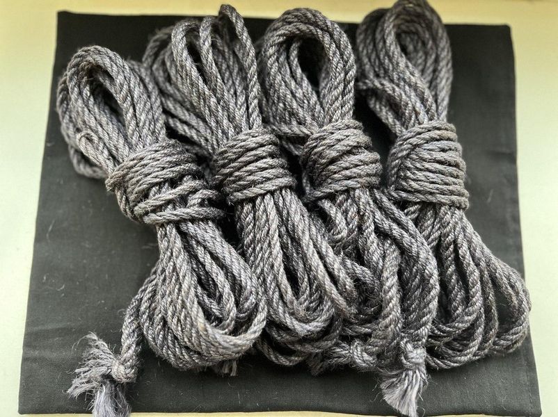 Веревка для Шибары MdB 4 м Jute Серая, d-6 мм 1684047393 фото