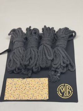 Веревка для Шибары MdB 8 м Хлопок Черный, d-6 мм (SET-244) 1731758647 фото